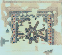 Crtež mozaika pjesnikinje Sapfo